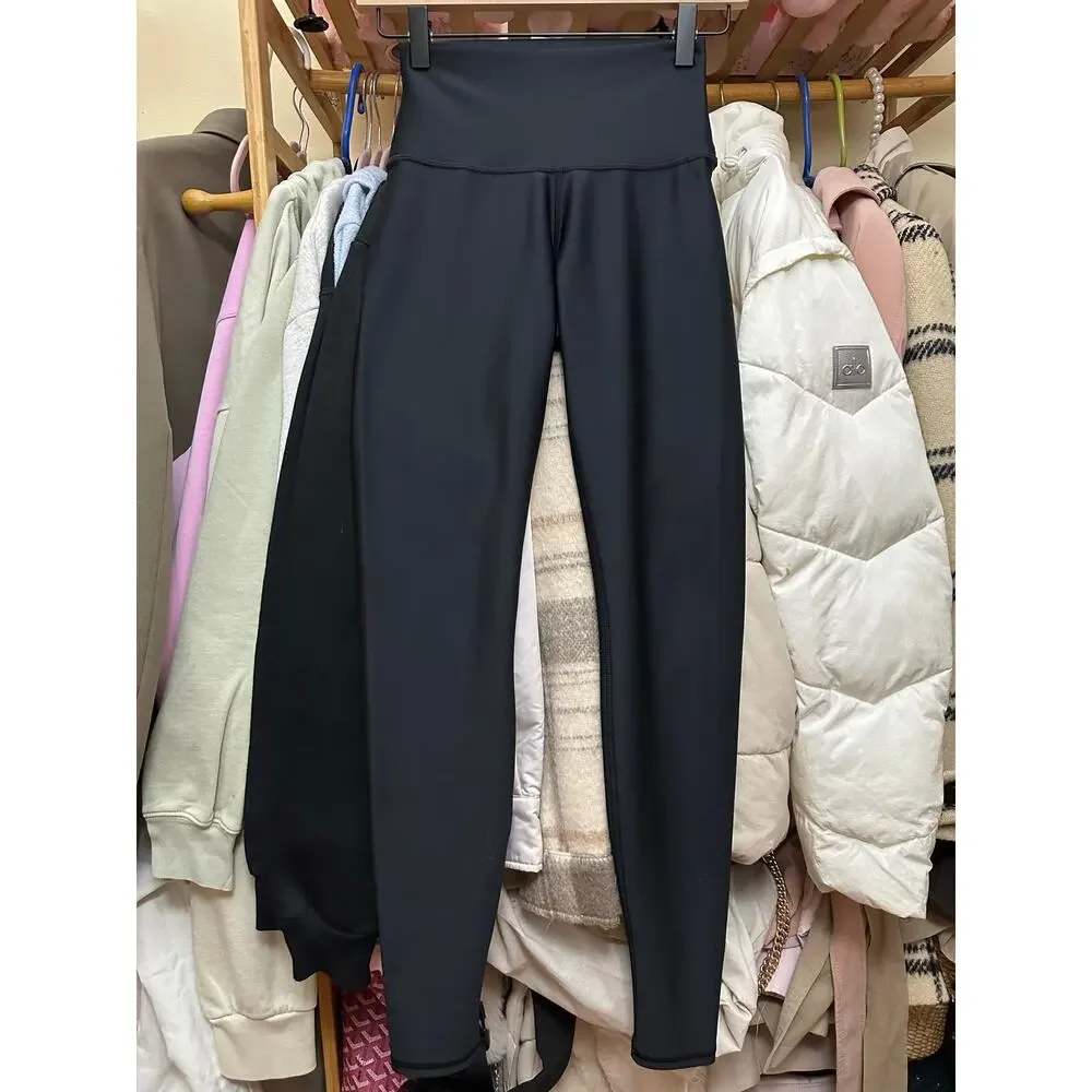 Alo Yoga High Waist Airlift Leggings Black Size XS Workout Pilates Outfits Shiny